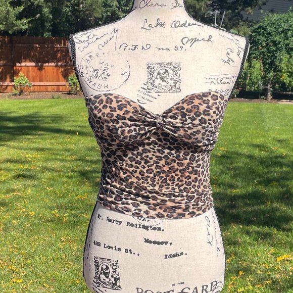 Ambiance Tops - Small leopard print tube top